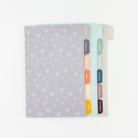 Séparateurs mensuels demi-lettres personnalisés, taille junior, pour carnets à spirales, séparateurs classiques pour carnets à spirales