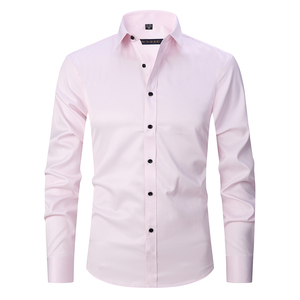 Camicie da <span class=keywords><strong>uomo</strong></span> a maniche lunghe da <span class=keywords><strong>uomo</strong></span> camicie da lavoro in tinta unita in tinta unita all'ingrosso - Product Image 2