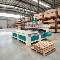 Machine de gravure CNC à quatre axes haute performance pour la production en série de portes en bois, de meubles et de panneaux publicitaires