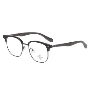 31166 Monture de lunettes optiques demi-cerclées, taille moyenne, lentille en PC, anti-lumière bleue, design quadrilatère unisexe pour hommes et femmes - Product Image 2
