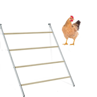 Barras de perca de pollo grandes, escalera de gallinero, accesorio de granja duradero