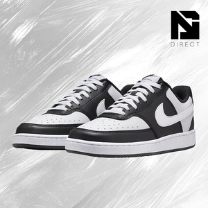 Nike Wmns Court Vision Low Next Nature 'สีดำสีขาว' รองเท้าลำลองแบบผูกเชือกสำหรับผู้หญิง - Product Image 2