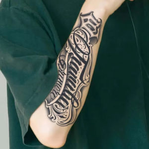 1ชิ้นกระดาษกันน้ำที่เขียนด้วยลายมือลายสักชั่วคราว1-2สัปดาห์เหมือนจริงสำหรับร่างกายและใบหน้า - Product Image 3