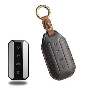 Funda de cuero de primera calidad para llave de Chery Omoda Jaecoo 7 Oumengda C7 con anillo metálico, completamente envuelta y antiarañazos - Product Image 5