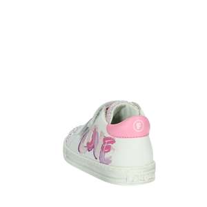 Zapatillas Falcotto para niña, color blanco, rosa, con purpurina, estampado de amor, cierre de velcro, zapatos gruesos - Product Image 2