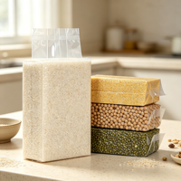 Sac d'emballage sous vide pour briques de riz et grains de millet, en nylon épaissi PE+PA, modèle MZ, qualité alimentaire