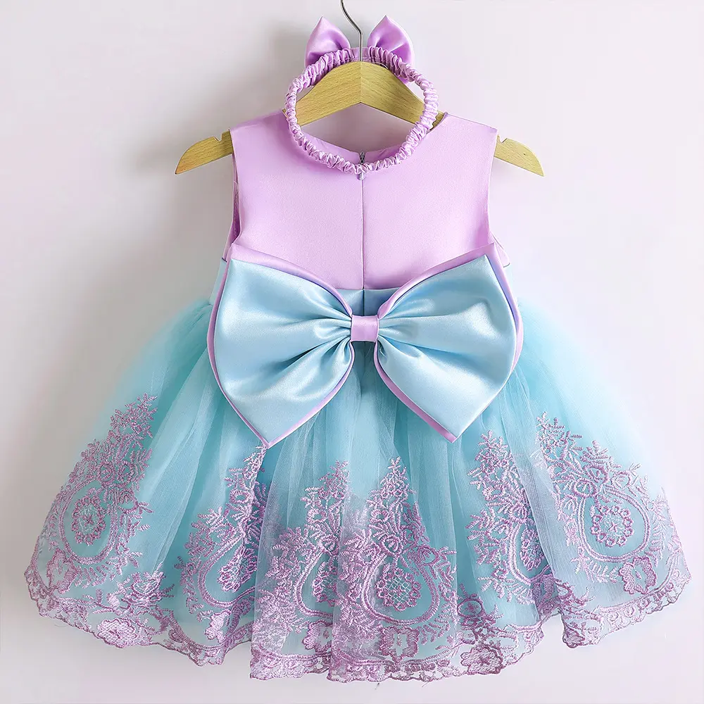 2022 High Fashion Latest Party Wear Beauty Princess Girl Flower Dresses Children Party Costume Birthday Kids Frocks Dress