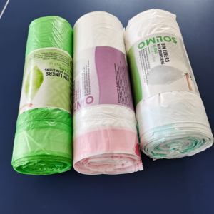 ถุงขยะพลาสติกแบบมีเชือกผูก ใช้แล้วทิ้ง เป็นมิตรกับสิ่งแวดล้อม สำหรับครัวเรือน - Product Image 4