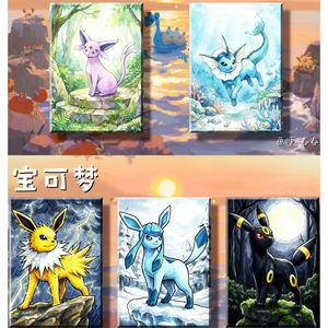 Cartes Pokémon dessinées à la main PY KY Studio, cartes rares personnalisées, cartes d'anime, cartes de bébés elfes, décoration d'anniversaire, cadeau, vente en gros, jeu de société - Product Image 6