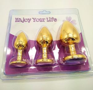 <span class=keywords><strong>Plug</strong></span> Anale in Metallo Unisex Giocattoli Anali Sofisticati e Sexy in Acciaio Inossidabile con Cristallo Gioiello per Adulti e Coppie - Product Image 4