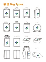 Sacs d'emballage alimentaire en film plastique à scellage thermique pour bâtonnets glacés, avec impression par gravure et emballage automatique, anti-fuite