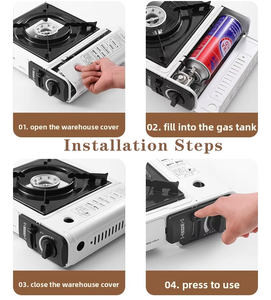Estufa de Gas de acero para exteriores portátil, olla caliente de Gas <span class=keywords><strong>butano</strong></span> para el hogar, barbacoa, estructura dividida Cass portátil para viajes - Product Image 6