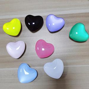 Support de téléphone en forme de cœur esthétique et mignon, support adhésif en verre pastel, support de bureau rétractable multifonctionnel pour une utilisation mains libres, vente en gros - Product Image 1