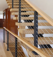Système de garde-corps moderne en câble métallique, garde-corps en câble en acier inoxydable SUS304 pour terrasse et escalier