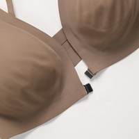 Soutien-gorge Sharicca à ouverture frontale, avec bonnets amovibles en forme de goutte d'eau, sans armatures, découpé au laser, sans coutures pour femme