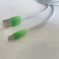 Nouveau type dégradé de couleur PVC câble de données de charge rapide de haute qualité prix moins cher usb à type c OEM logo personnalisé approvisionnement d'usine