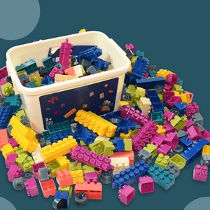 Bloques de Construcción para Niños, Granulares, de Plástico, para Jardín de Infancia, Juguetes Educativos Tempranos, Juego de Regalo en Caja con Almacenamiento - Product Image 1
