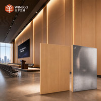 WINEGO Panneau acoustique mural en MDF micro-perforé, insonorisant et résistant au feu, en aluminium nid d'abeille, pour appartements