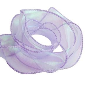 Ruban en mousseline de soie de 4 cm x 40 yards, idéal pour l'emballage de cadeaux, la décoration de mariage, la décoration de la maison, les accessoires pour cheveux de filles, la création artisanale DIY - Product Image 3