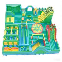 Parcours d'obstacles gonflable commercial pour adultes : Jeux gonflables géants pour aire de jeux, défis et châteaux gonflables