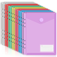 Portadocumentos Vertical para Carpetas A4/A5/A6, Tarjetas de Visita, Material PP, 11/6 Orificios, Impermeable, Almacenamiento de Archivos