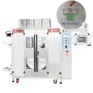 Рентабельная автоматическая машина для упаковки жидких порошков, моющее средство, посудомоечная машина, машина для производства капсул для малого бизнеса