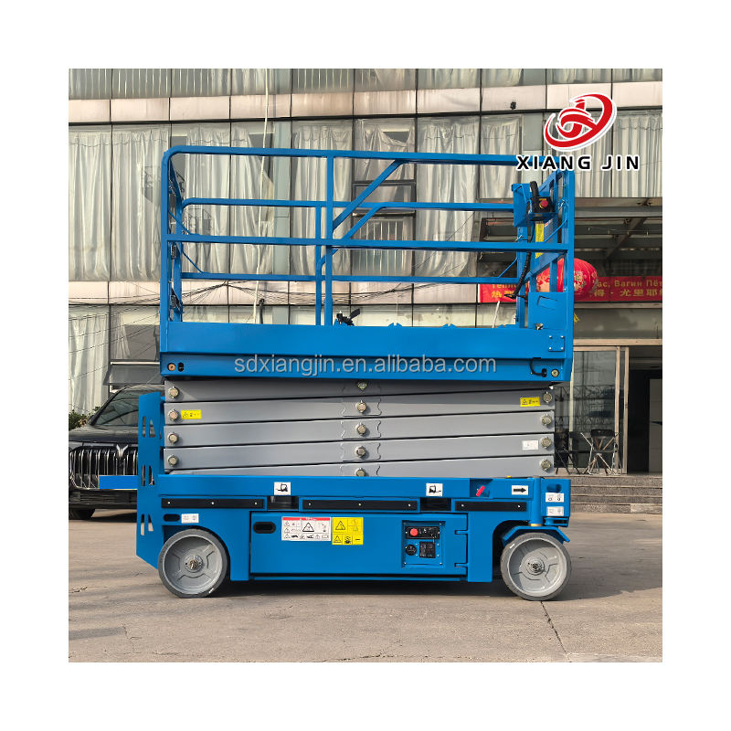 Electric Powered Silent Scissor Lift Aerial Work Platform Anti Slip ...