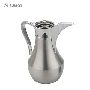 Stainless Steel Water Kettle Luxury Thermos Vacuum Flask Coffee Dallah Arabic Pot