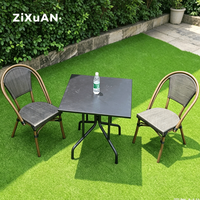 Chaise de pique-nique empilable en plastique et aluminium, petite villa, jardin, café, salle à manger, meuble d'extérieur