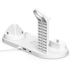 7 en 1 <span class=keywords><strong>chargeur</strong></span> sans fil support pour iPhone 15 14 13 12 11 X <span class=keywords><strong>Apple</strong></span> Watch Airpods chargeurs de téléphone de bureau Station d'accueil de charge rapide - Product Image 3