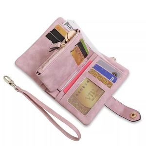 Nuovo <span class=keywords><strong>Portafoglio</strong></span> Corto Multifunzionale per Studentesse, Porta Carte Multiplo con Fodera in Poliestere e Blocco RFID - Product Image 2