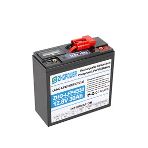 ZHGPOWER lithium ion battery 12V 30AH Replacement lead acid battery in UPS Telecommunication system