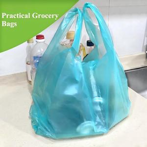 ถุงใส่เสื้อยืดพิมพ์โลโก้ ถุงพลาสติก PE พร้อมหูหิ้ว สำหรับร้านขายของชำและธุรกิจค้าปลีก - Product Image 6