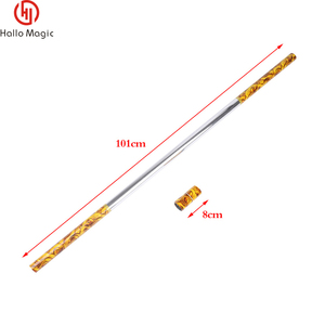 Bastone Magico Telescopico Dorato in Plastica da 100cm per Trucchi di Magia, Accessorio per Halloween e Spettacoli - Product Image 6
