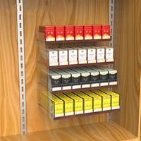 Présentoir automatique multicouche pour magasin de marché Présentoir pour tabac de détail Étagère en acrylique à 4 couches pour échelle à cigarettes