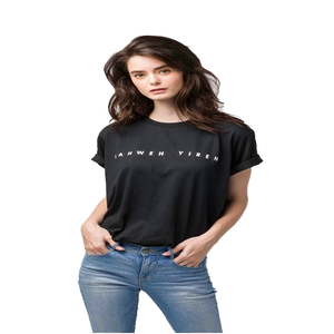 Camiseta Básica de Manga Corta de Alta Calidad, Versión Coreana, Transpirable, Multicolor, Informal, con Decoración de Diamantes - Product Image 4