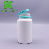 Flacon à pilules en HDPE de 150 ml, flacon à médicaments pour capsules avec couvercle à clapet, production dans un atelier de purification de niveau 10 000
