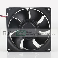 Ventilateur de refroidissement Nidec 5V 24V 48V DC 12V 2.84A AC EC 8038 80X80X38MM 8CM à grand volume d'air, régulation de vitesse PWM ultra-puissante V80E12BUA7-07