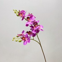 Fleur artificielle miniature en forme d'orchidée papillon en impression 3D, fleur séchée unique, décoration d'intérieur