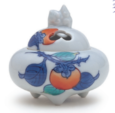 Quemador de Incienso Japonés Hecho a Mano de Porcelana Nishiki Botan de Arita Ware de Nipponkodo (1 Pieza) - Product Image 4