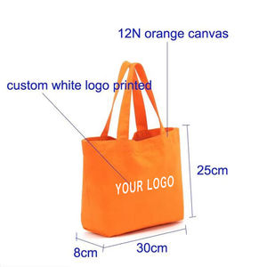 Sac fourre-tout de grande capacité, design personnalisé, résistant, en toile recyclée naturelle, avec logo personnalisé - Product Image 3