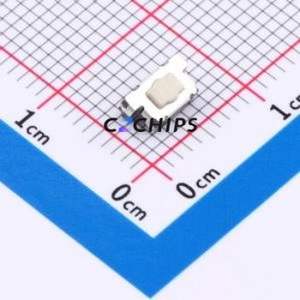 TS36CA CB 250gf 031 Tactile Switch SMD-4P,6.1x3.5mm Switch Single Pole Single Throw Knob Button 2.5N Horizontal Mount - Product Image 1