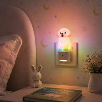 Veilleuse RGB LOHAS à brancher, Golden Retriever, capteur crépusculaire, changement de couleur RGB, veilleuses LED pour chambre à coucher, pour cadeaux et décoration