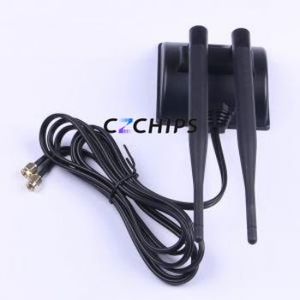 KH-2458-RG174X2-SMA-2M Antenna RF ( Antenna Type: Suction Cup Antenna )( Bandwidth: 3.4GHz )( Impedance: 50Ohm )( VSWR: 2 ) - Product Image 1