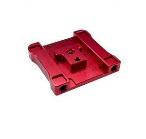 5-Axis CNC Machining Services for Aluminum Alloy Custom Precision Red Anodized Positioning Base Automation Fixing Spare Parts - Product Image 6