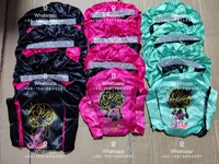 Bonnet de luxe en satin de diamant Bonnets personnalisés en gros et enveloppes de cheveux en satin Bande de paillettes Grand bonnet pour un usage quotidien et festif