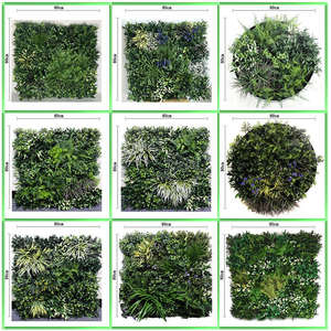 Muro di piante verticali artificiali a prova di fuoco a prova di uv su misura muro di erba verde pianta da appendere alla parete artificiale - Product Image 5