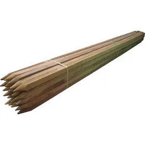 Hoge Kwaliteit Hout Decoratieve Tuin Stakes Ronde Hout Stakes Tuin Kaars Stakes