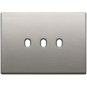 Brushed <b>Nickel</b> Plate 3Mx3 For Wiring Accessories 12.5x9.5x1.4cm - Product Image 1