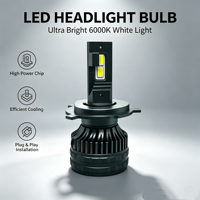 Venta de Fábrica: Sistema de Iluminación Automotriz de Doble Cobre de 70W, Bombilla LED Delantera H1 H3 H7 H11 9005 con Decodificador